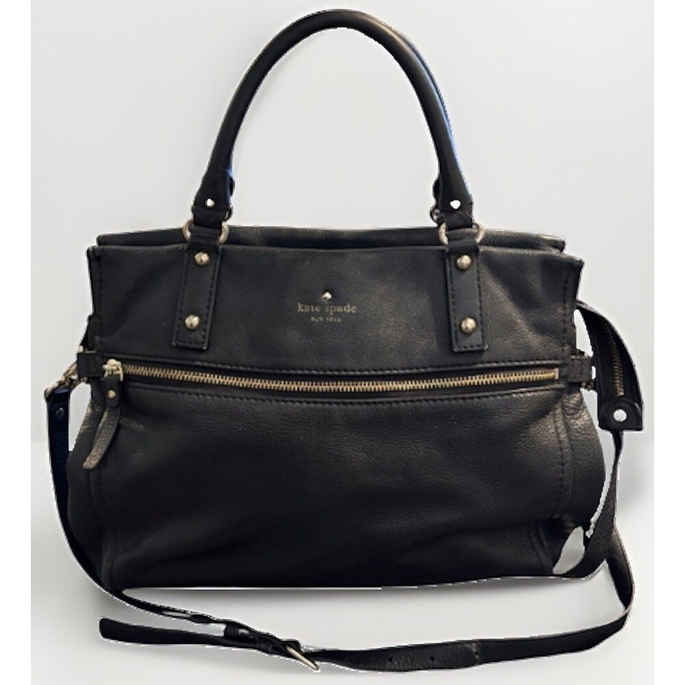 KATE SPADE New York Black Pebbled Leather Cobble Hill Leslie Purse Handle Bag